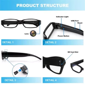 Eyeglasses DVR Spy Cam